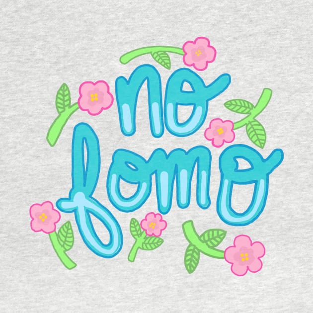 No fomo typography type hipster tumblr floral sticker youtuber by bigkidult